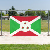 Patriotic Burundi Flag Banner (Insitu)