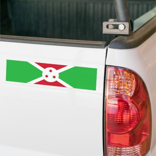 Patriotic Burundi Flag Bumpersticker (Op Truck)