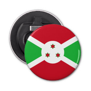 Patriotic Burundi Flag Button Flesopener