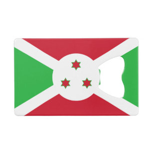 Patriotic Burundi Flag Creditkaart Flessenopener