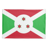 Patriotic Burundi Flag Kussensloop (Achterkant)