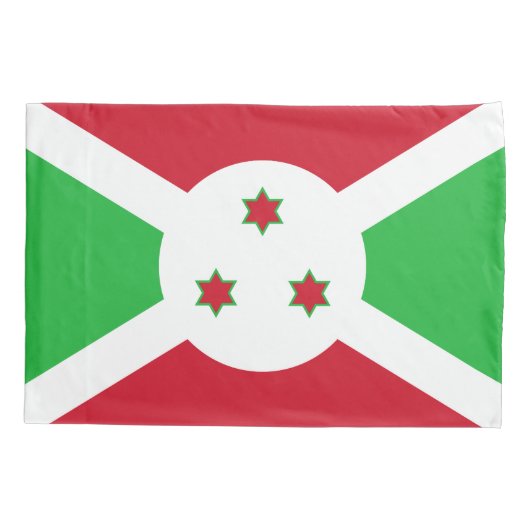 Patriotic Burundi Flag Kussensloop (Achterkant)
