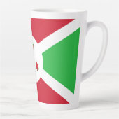 Patriotic Burundi Flag Latte Mok (Rechts)