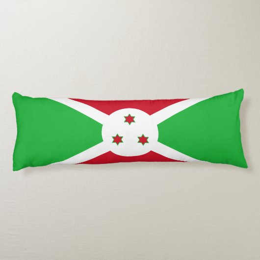 Patriotic Burundi Flag Lichaamskussen (Achterkant)