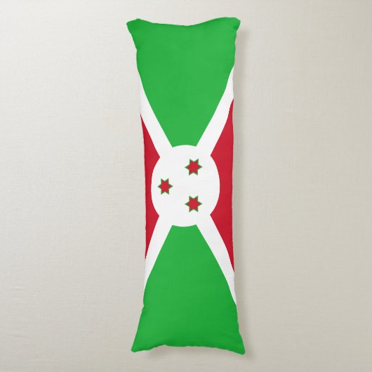 Patriotic Burundi Flag Lichaamskussen (Voorkant Verticaal)