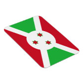 Patriotic Burundi Flag Magneet (Rechterzijde)