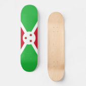 Patriotic Burundi Flag Persoonlijk Skateboard (Voorkant)