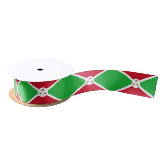 Patriotic Burundi Flag Satijnen Lint (Spoel)