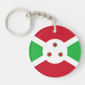 Patriotic Burundi Flag Sleutelhanger (Voorkant)