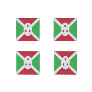 Patriotic Burundi Flag Stenen Magneet