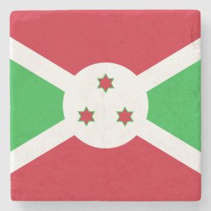 Patriotic Burundi Flag Stenen Onderzetter