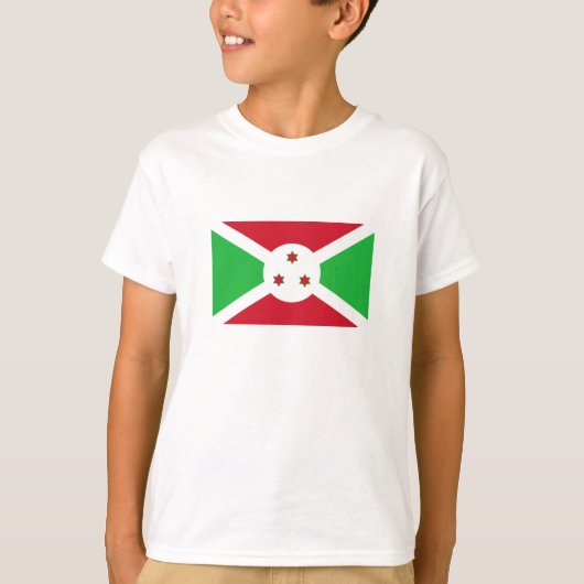 Patriotic Burundi Flag T-shirt (Voorkant)