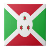Patriotic Burundi Flag Tegeltje (Voorkant)
