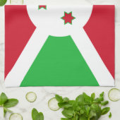Patriotic Burundi Flag Theedoek (Gevouwen)