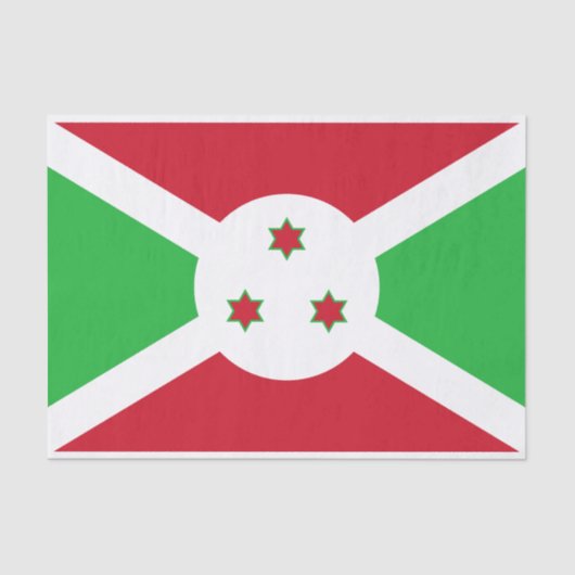 Patriotic Burundi Flag Tissuepapier (Voorkant)