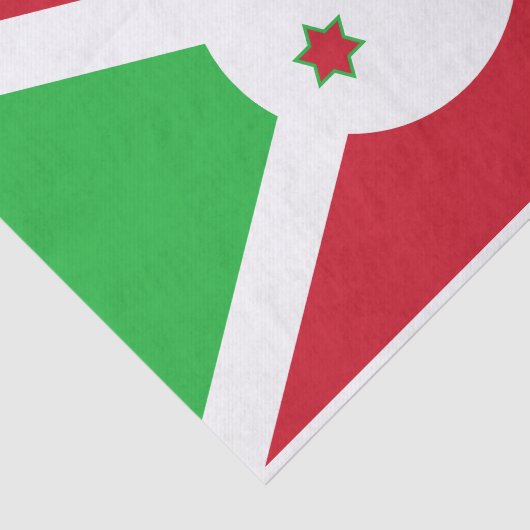 Patriotic Burundi Flag Tissuepapier (Detail)