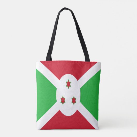 Patriotic Burundi Flag Tote Bag (Achterkant)