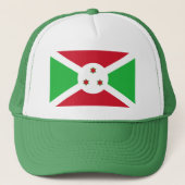 Patriotic Burundi Flag Trucker Pet (Voorkant)