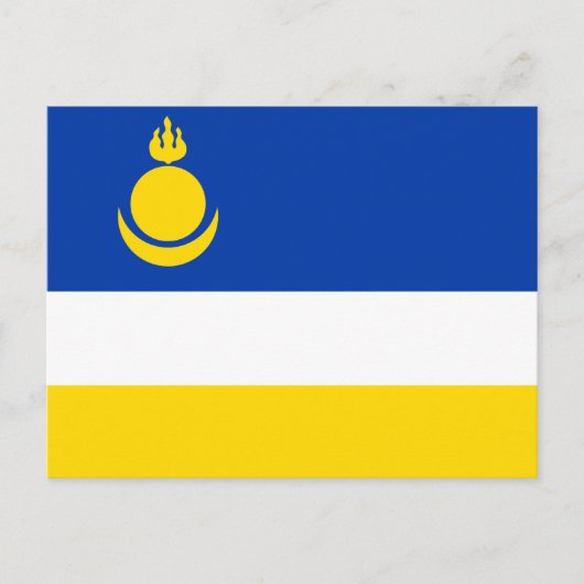 Patriotic Buryatia Flag Briefkaart (Voorkant)