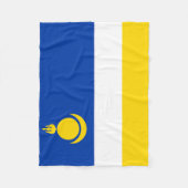Patriotic Buryatia Flag Fleece Deken (Voorkant)