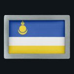 Patriotic Buryatia Flag Gesp<br><div class="desc">Patriottische vlag van Buryatia.</div>