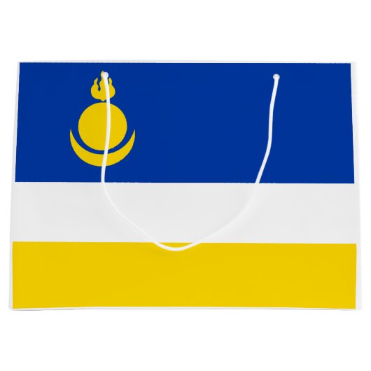 Patriotic Buryatia Flag Groot Cadeauzakje (Voorkant)