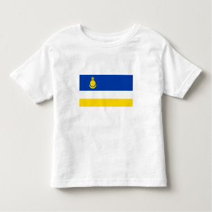 Patriotic Buryatia Flag Kinder Shirts