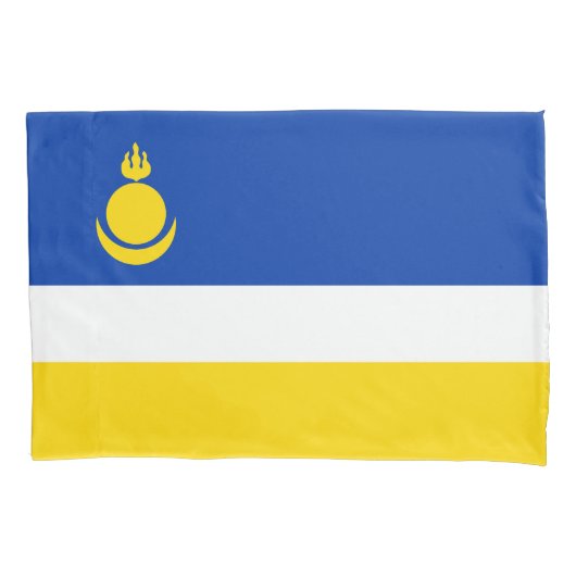 Patriotic Buryatia Flag Kussensloop (Voorkant)