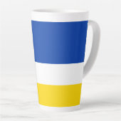 Patriotic Buryatia Flag Latte Mok (Rechterhoek)