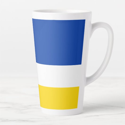 Patriotic Buryatia Flag Latte Mok (Rechts)