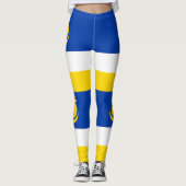 Patriotic Buryatia Flag Leggings (Voorkant)