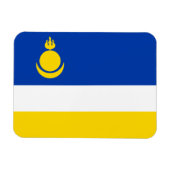 Patriotic Buryatia Flag Magneet (Horizontaal)
