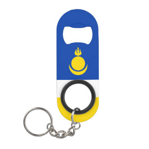 Patriotic Buryatia Flag Mini Flessenopener