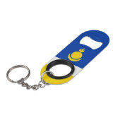 Patriotic Buryatia Flag Mini Flessenopener (Voorkant Gekanteld)