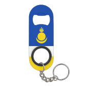 Patriotic Buryatia Flag Mini Flessenopener (Achterkant)
