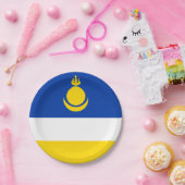 Patriotic Buryatia Flag Papieren Bordje (Feest)