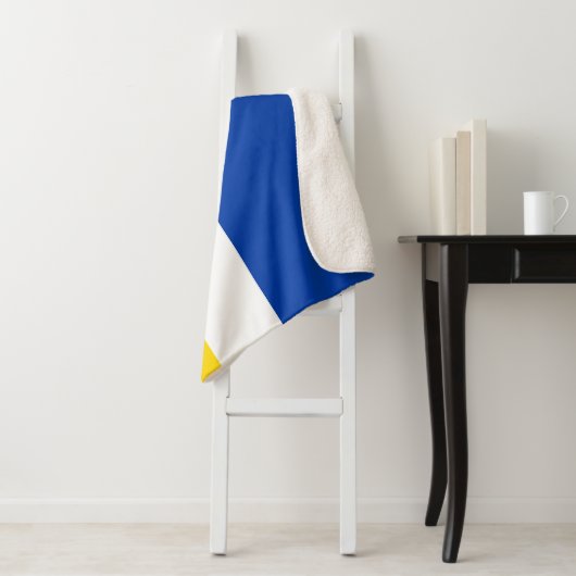 Patriotic Buryatia Flag Sherpa Deken (In situ)