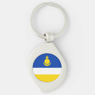 Patriotic Buryatia Flag Sleutelhanger