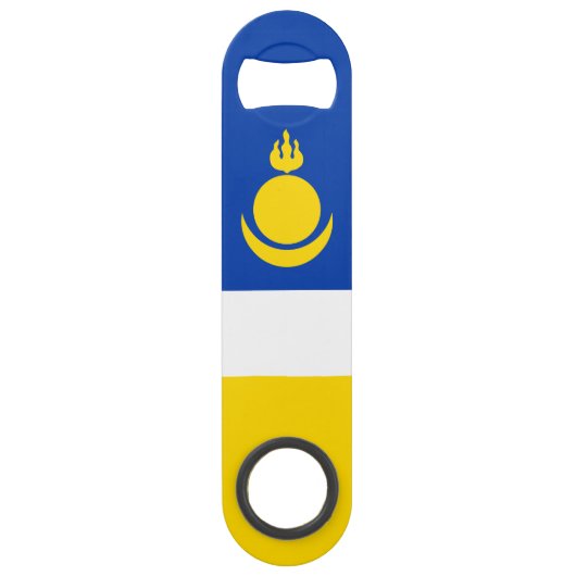 Patriotic Buryatia Flag Speed Flessenopener (Achterkant)