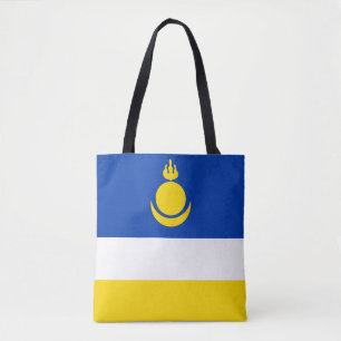 Patriotic Buryatia Flag Tote Bag