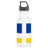 Patriotic Buryatia Flag Waterfles (Achterkant)