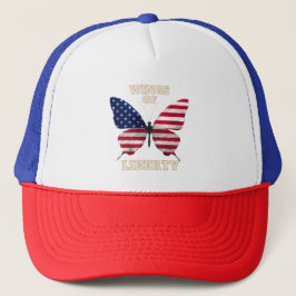 Patriotic Butterfly Tee Trucker Pet