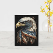 Patriotic Byld Eagle 4 juli Mannen Verenigde State Kaart (Gele Bloem)