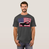 Patriotic C5 Galaxy jet American flag T-shirt (Voorkant volledig)