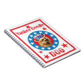 Patriotic Cairn Terrier Notitieboek (Rechterzijde)