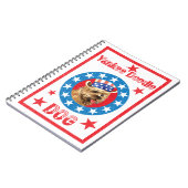 Patriotic Cairn Terrier Notitieboek (Linkerzijde)