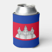 Patriotic Cambodia Flag Koelbox Blikjeskoeler (Blikje Voorkant)