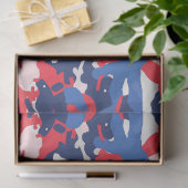 Patriotic Camo Red White Blue USA Freedom Tissuepapier (Geschenk)
