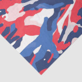 Patriotic Camo Red White Blue USA Freedom Tissuepapier (Detail)