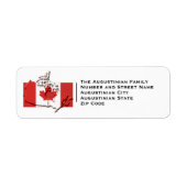 Patriotic | CANADA Flag Etiket (Voorkant)